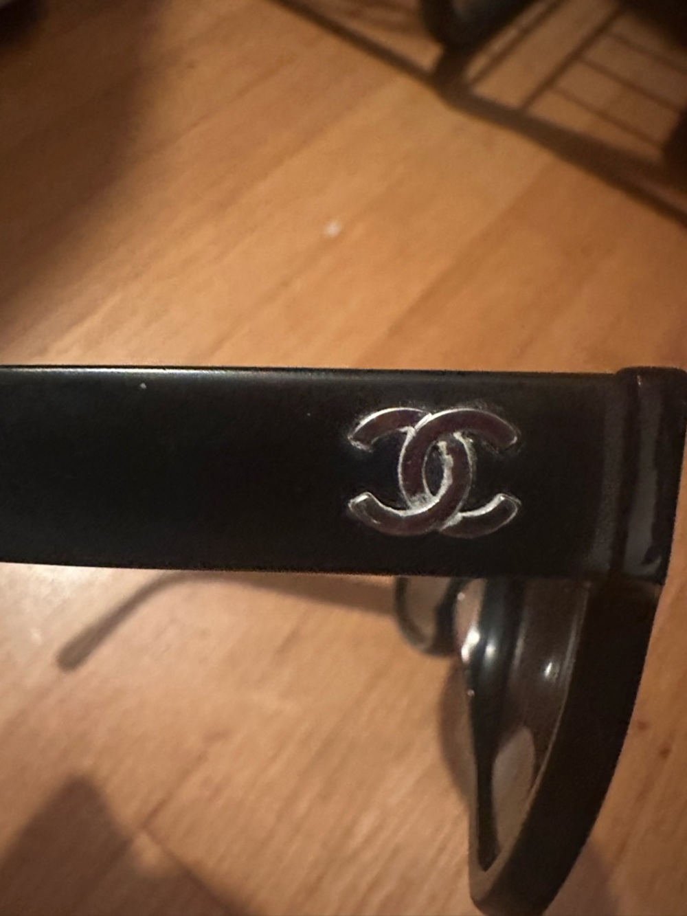 CHANEL Authentic Black Polarized Sunglasses CC Frames Shades - Picture 6 of 10